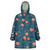 Hawaii Monstera Wearable Blanket Hoodie Hibiscus Flowers Simple Style - Polynesian Pride