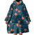 Hawaii Monstera Wearable Blanket Hoodie Hibiscus Flowers Simple Style - Polynesian Pride