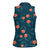 Hawaii Monstera Women Sleeveless Polo Shirt Hibiscus Flowers Simple Style - Polynesian Pride