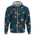Hawaii Monstera Zip Hoodie Hibiscus Flowers Simple Style - Polynesian Pride