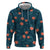 Hawaii Monstera Zip Hoodie Hibiscus Flowers Simple Style - Polynesian Pride