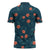 Hawaii Monstera Zipper Polo Shirt Hibiscus Flowers Simple Style - Polynesian Pride