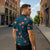 Hawaii Monstera Zipper Polo Shirt Hibiscus Flowers Simple Style - Polynesian Pride