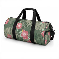 Hawaii Duffle Bag Green Polynesian Monstera Patterns