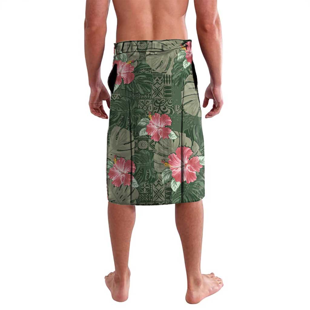 Hawaii Lavalava Green Polynesian Monstera Patterns - Polynesian Pride