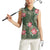 Hawaii Women Sleeveless Polo Shirt Green Polynesian Monstera Patterns - Polynesian Pride