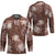 Hawaii Hockey Jersey Brown Polynesian Monstera Patterns - Polynesian Pride