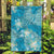 Hawaii Garden Flag Teal Polynesian Monstera Patterns - Polynesian Pride