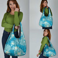 Hawaii Grocery Bag Teal Polynesian Monstera Patterns - Polynesian Pride