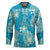 Hawaii Hockey Jersey Teal Polynesian Monstera Patterns - Polynesian Pride