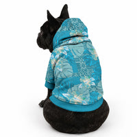 Hawaii Pet Hoodie Teal Polynesian Monstera Patterns DT05 - Polynesian Pride