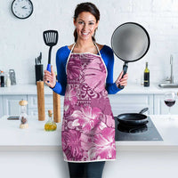 Hawaii Apron Magenta Polynesian Monstera Patterns - Polynesian Pride