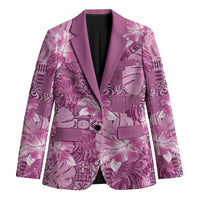 Hawaii Blazer Magenta Polynesian Monstera Patterns - Polynesian Pride