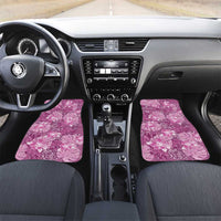 Hawaii Car Mats Magenta Polynesian Monstera Patterns - Polynesian Pride