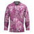 Hawaii Hockey Jersey Magenta Polynesian Monstera Patterns - Polynesian Pride