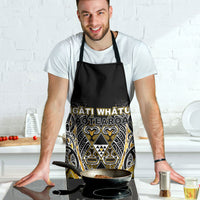 Aotearoa Ngati Whatua Apron Maori Tribal Gold Paua Shell Pattern DT05 - Polynesian Pride
