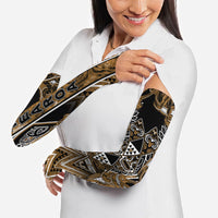 Aotearoa Kati Mamoe Arm Sleeves Maori Brown Tribal Paua Shell Pattern DT05 - Polynesian Pride
