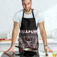 Aotearoa Ngapuhi Apron Maori Red Tribal Paua Shell Pattern DT05 - Polynesian Pride