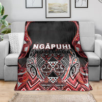 Aotearoa Ngapuhi Blanket Maori Red Tribal Paua Shell Pattern DT05 - Polynesian Pride