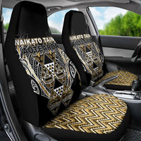 Aotearoa Waikato Tainui Car Seat Cover Maori Light Gold Tribal Paua Shell Pattern DT05 - Polynesian Pride