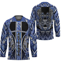Aotearoa Ngati Kahungunu Hockey Jersey Maori Tribal Blue Paua Shell Pattern DT05 - Polynesian Pride