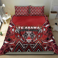 Aotearoa Te Arawa Bedding Set Maori Tribal Dark Red Paua Shell Pattern DT05 - Polynesian Pride