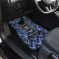 Aotearoa Tuwharetoa Car Mats Maori Tribal Navy Paua Shell Pattern DT05 - Polynesian Pride