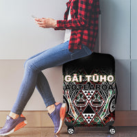 Aotearoa Ngai Tuhoe Luggage Cover Maori Tribal Red And Green Paua Shell Pattern DT05 - Polynesian Pride