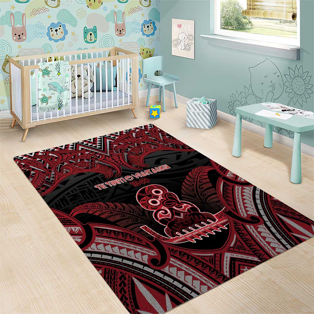 New Zealand Waitangi Day Area Rug Te Tiriti O Waitangi 1840 - Polynesian Pride