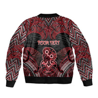 Personalised New Zealand Waitangi Day Bomber Jacket Te Tiriti O Waitangi 1840 - Polynesian Pride