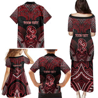 Personalised New Zealand Waitangi Day Family Matching Puletasi and Hawaiian Shirt Te Tiriti O Waitangi 1840 DT05 - Polynesian Pride