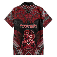 Personalised New Zealand Waitangi Day Family Matching Short Sleeve Bodycon Dress and Hawaiian Shirt Te Tiriti O Waitangi 1840 DT05 - Polynesian Pride