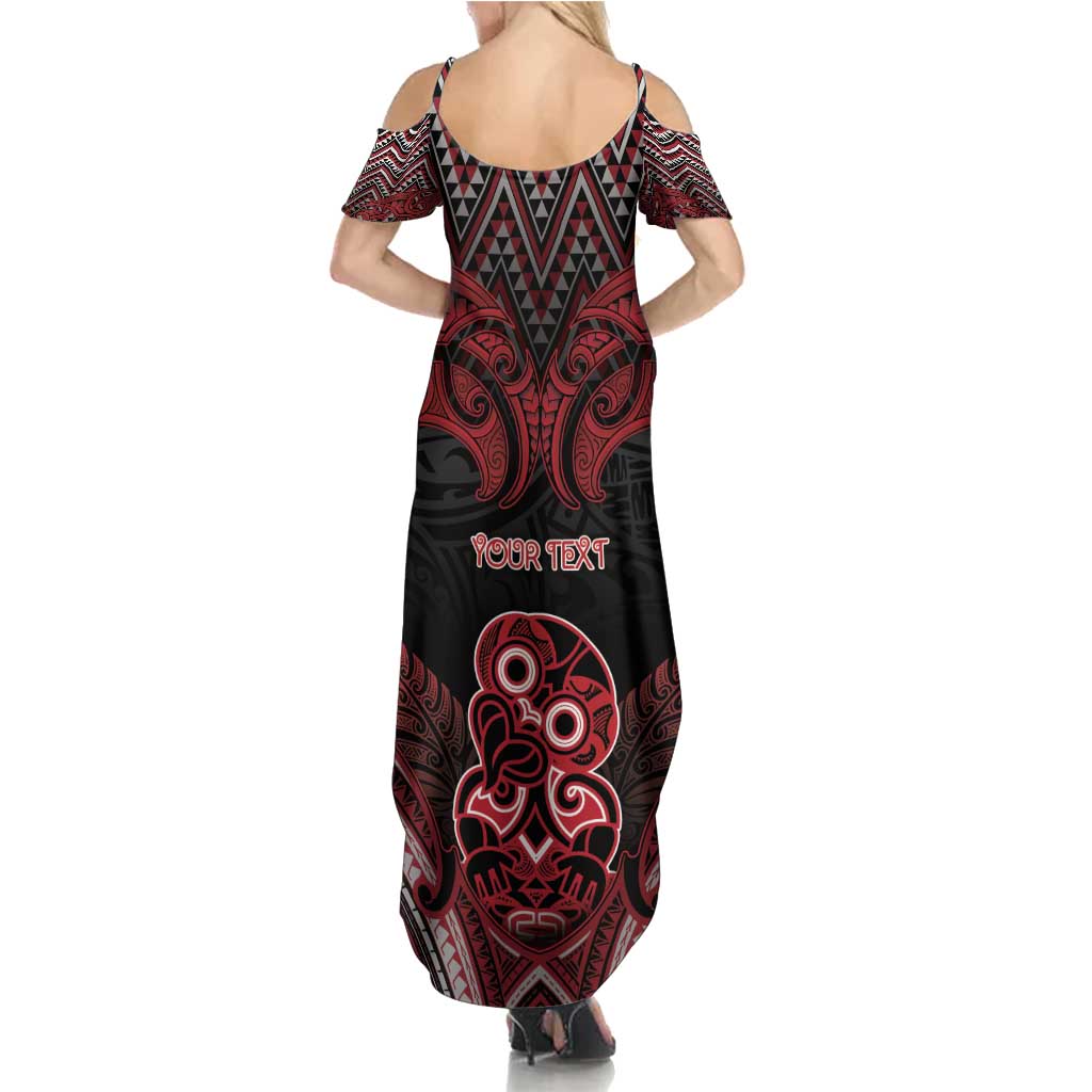 Personalised New Zealand Waitangi Day Family Matching Summer Maxi Dress and Hawaiian Shirt Te Tiriti O Waitangi 1840 DT05 - Polynesian Pride