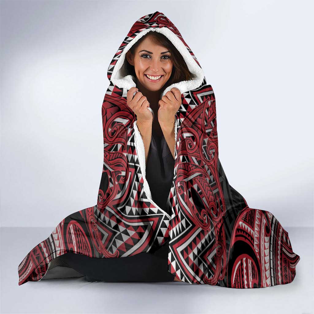 New Zealand Waitangi Day Hooded Blanket Te Tiriti O Waitangi 1840 - Polynesian Pride