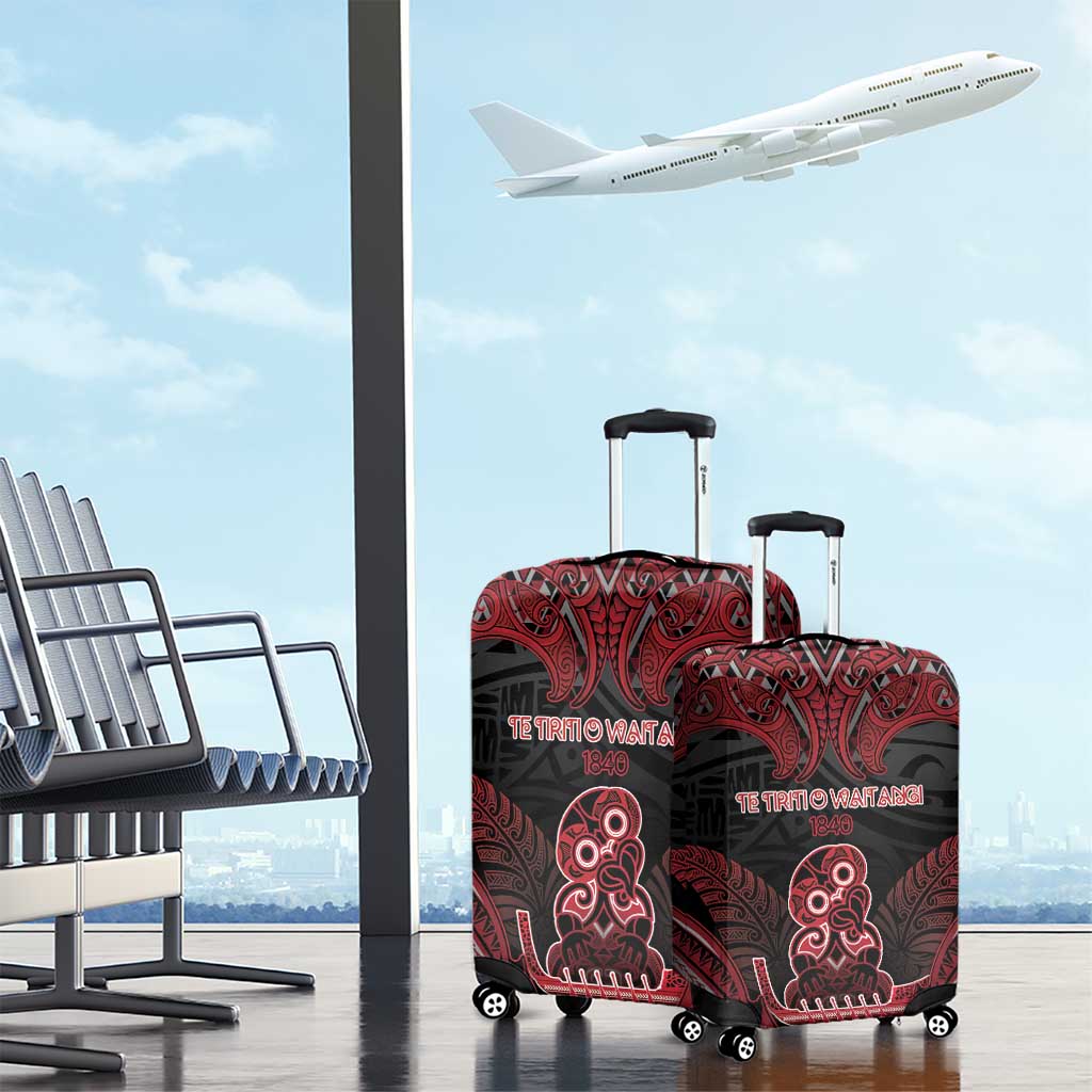 New Zealand Waitangi Day Luggage Cover Te Tiriti O Waitangi 1840 - Polynesian Pride