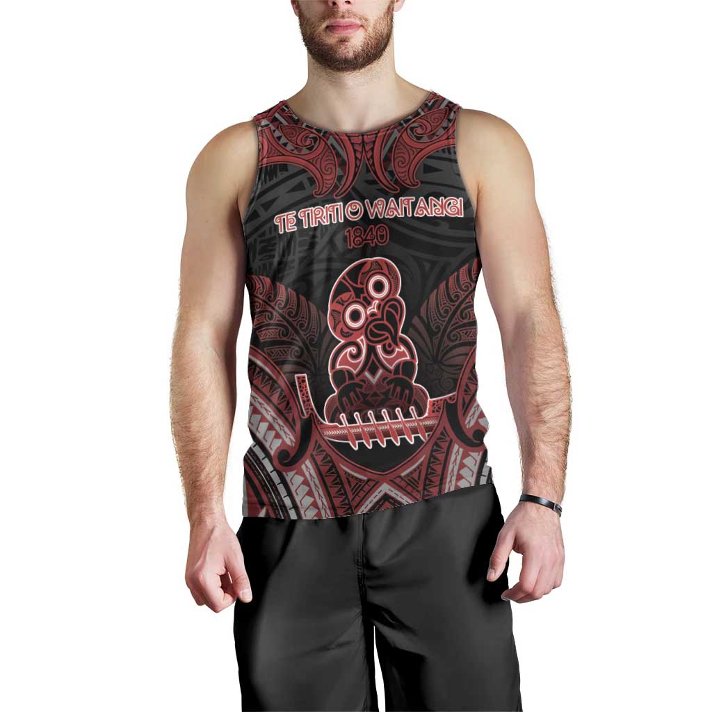 Personalised New Zealand Waitangi Day Men Tank Top Te Tiriti O Waitangi 1840 - Polynesian Pride