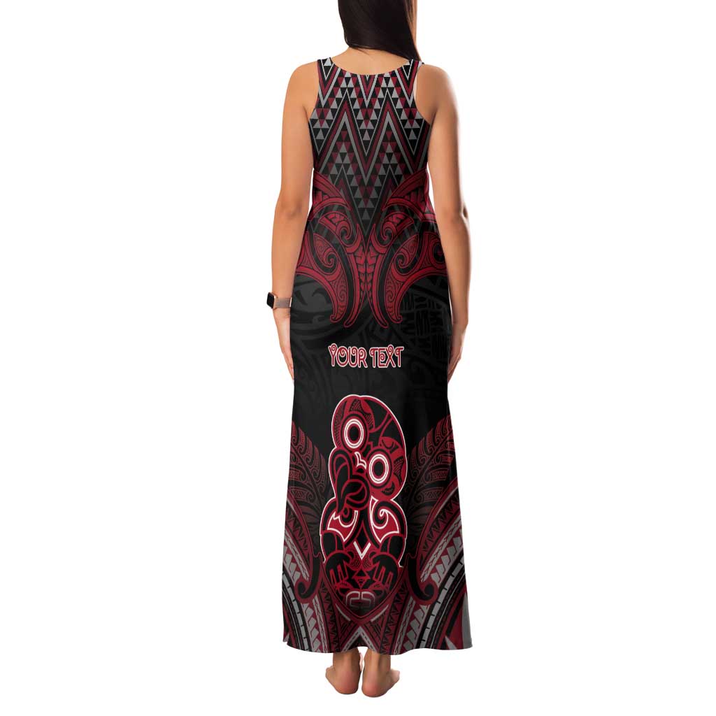Personalised New Zealand Waitangi Day Tank Maxi Dress Te Tiriti O Waitangi 1840 - Polynesian Pride