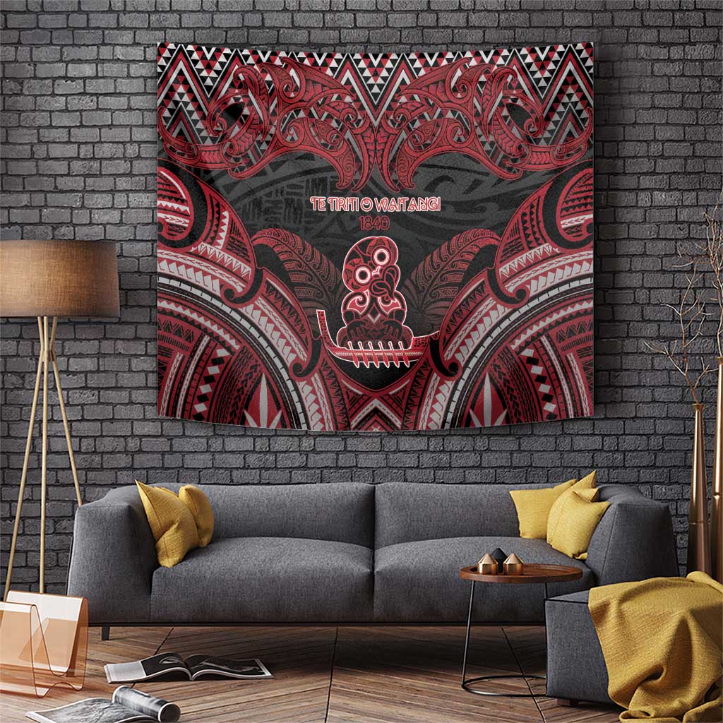 New Zealand Waitangi Day Tapestry Te Tiriti O Waitangi 1840 - Polynesian Pride