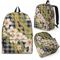 Ele'ele Hawai'i Palaka Plumeria Backpack Puakenikeni and Maile Lei