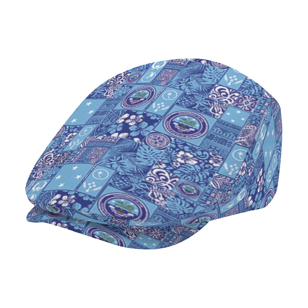 Federated States of Micronesia Merry Christmas Jeff Hat Pacific Patchwork Xmas Vibes - Polynesian Pride