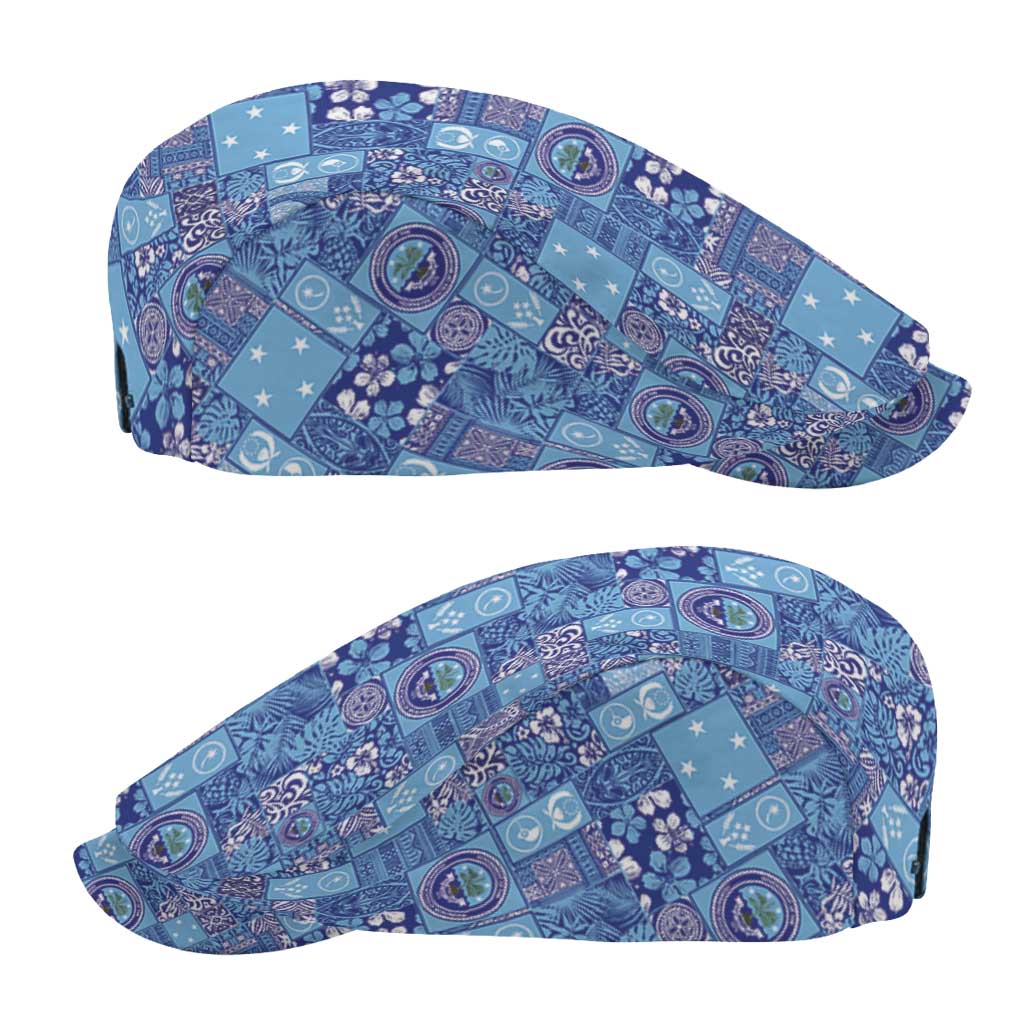 Federated States of Micronesia Merry Christmas Jeff Hat Pacific Patchwork Xmas Vibes - Polynesian Pride