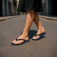 Fiji Day Flip Flops Coral Reef with Tapa Motifs and Hibiscus Ocean Vibe LT03 - Polynesian Pride