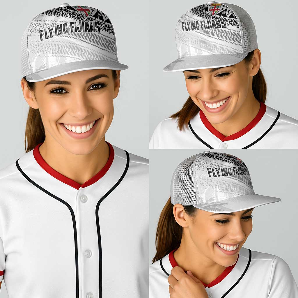 Fiji Rugby Kaiviti Masi Baseball Net Cap Black - Polynesian Pride