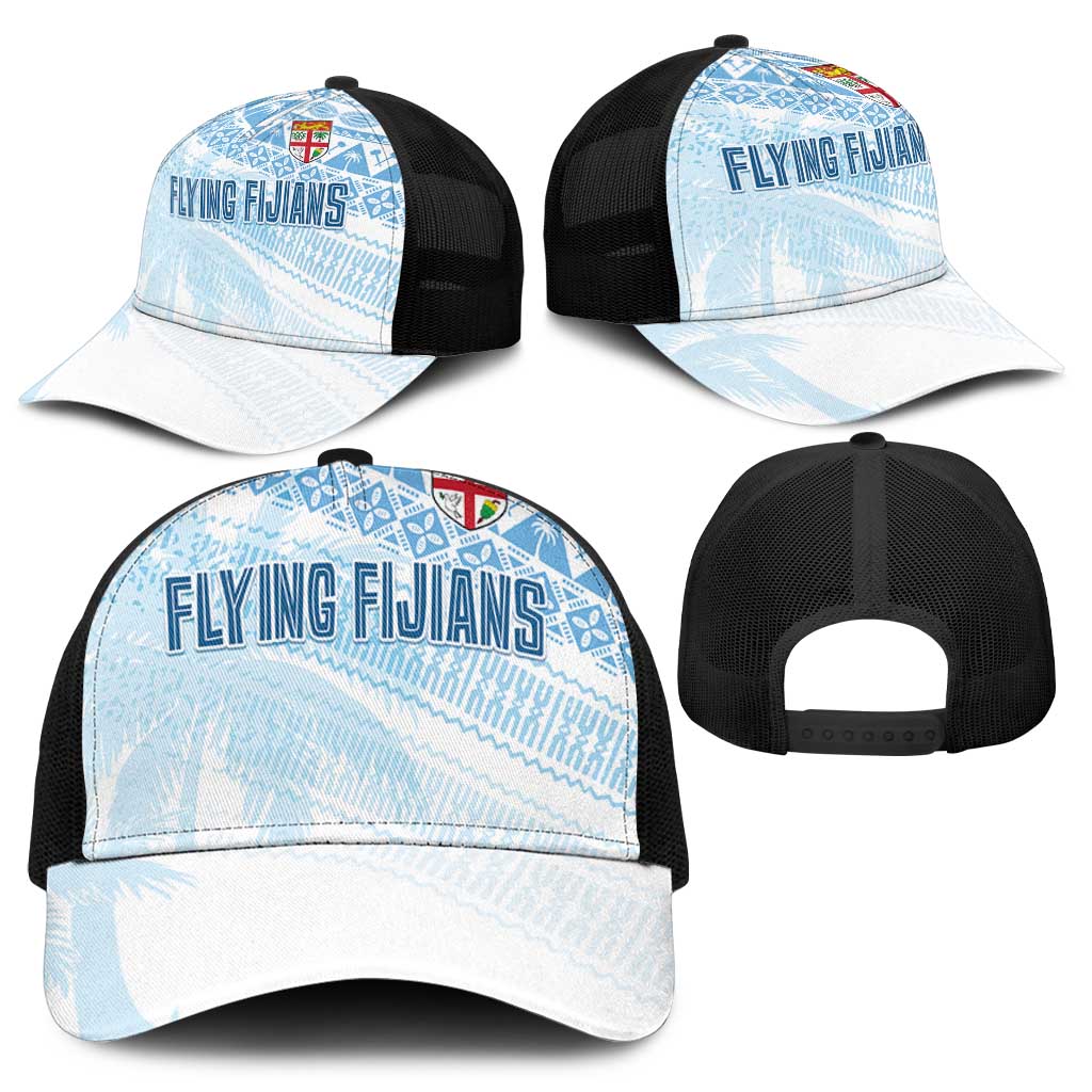 Fiji Rugby Kaiviti Masi Baseball Net Cap Turquoise - Polynesian Pride
