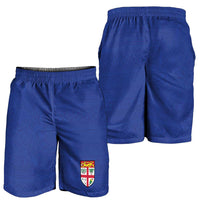Fijian Football Shorts for Men Tapa Pattern and Shark Tribal