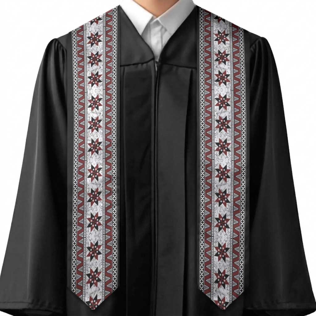 Fijian Masi Pattern Special Graduation Stole