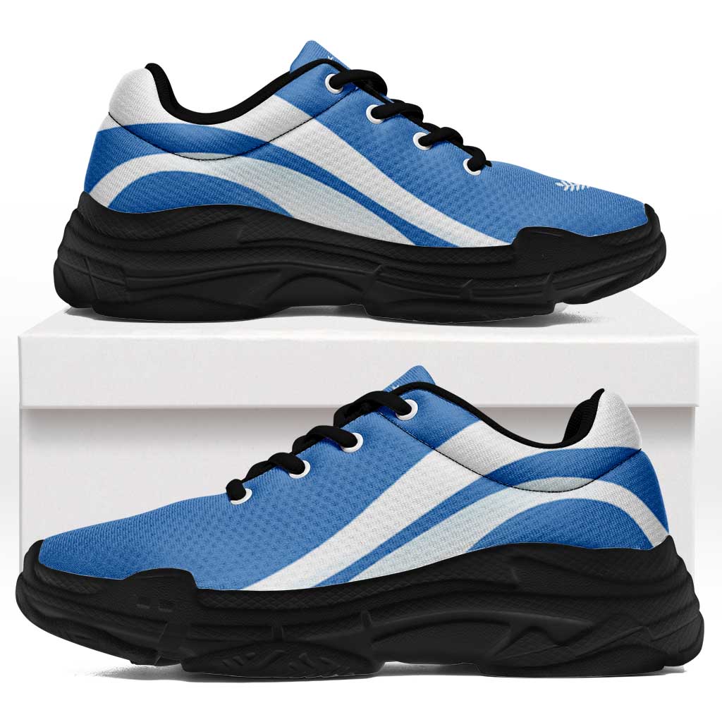 FSM Kosrae Chunky Sneakers Flag-Inspired Curve Style