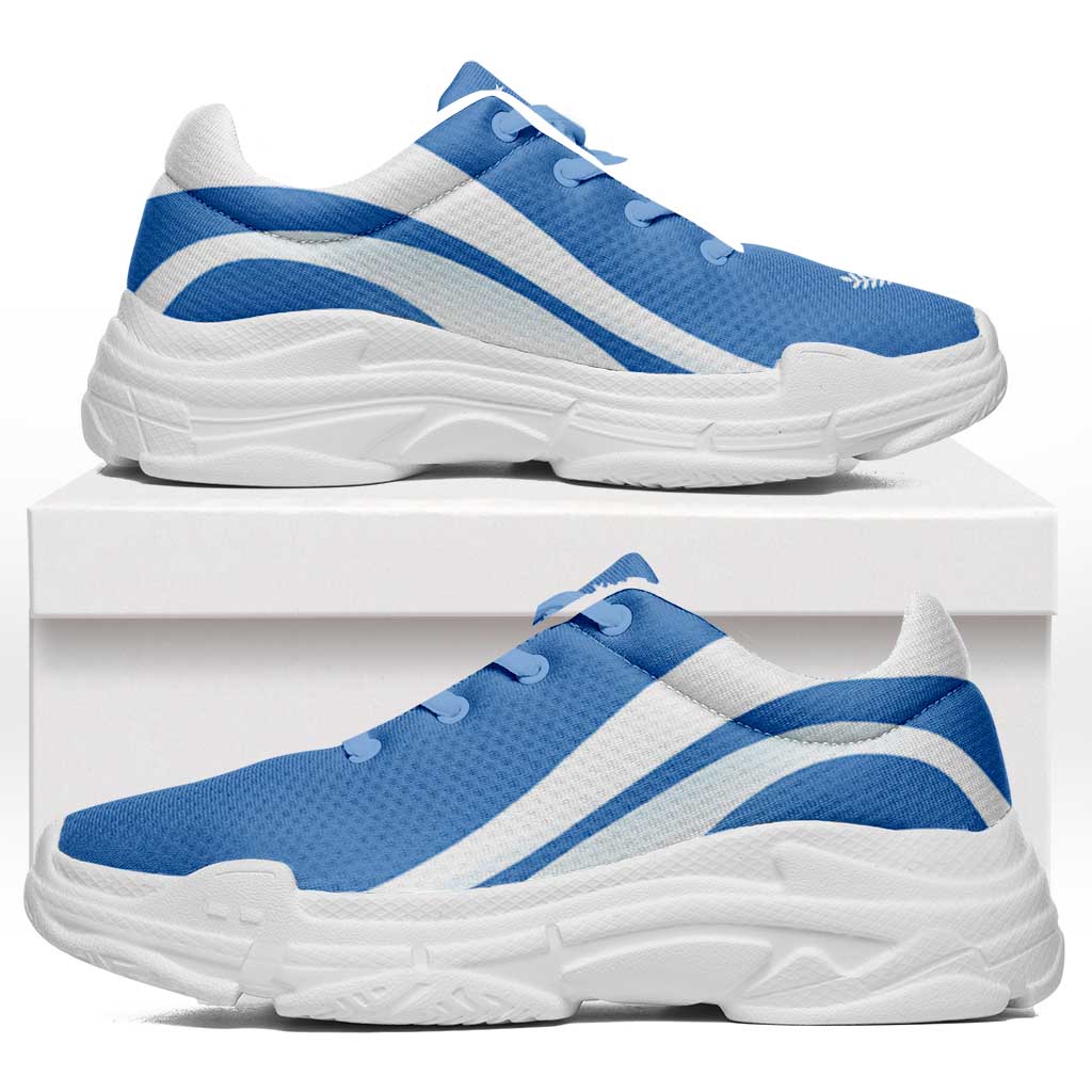 FSM Kosrae Chunky Sneakers Flag-Inspired Curve Style