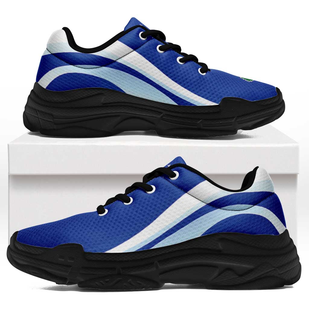 FSM Pohnpei Chunky Sneakers Flag-Inspired Curve Style
