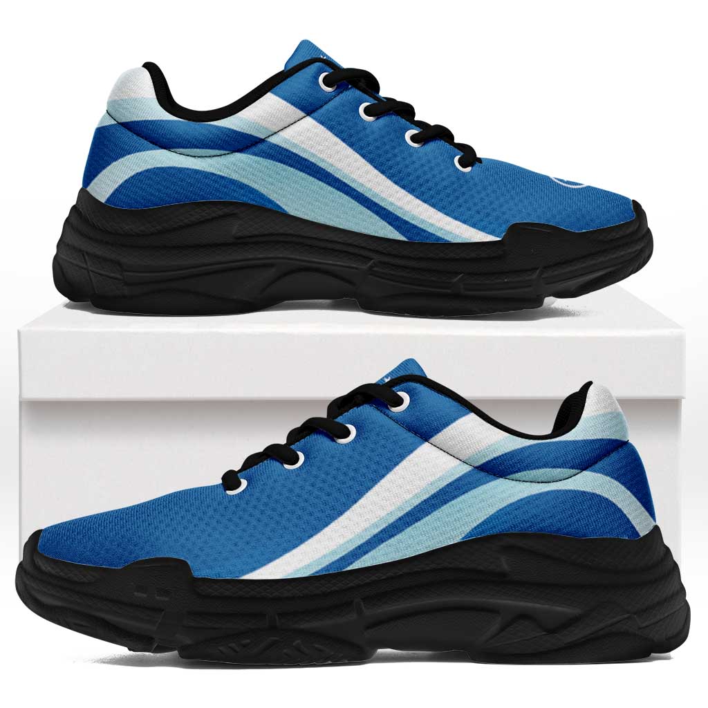 FSM Yap Chunky Sneakers Flag-Inspired Curve Style